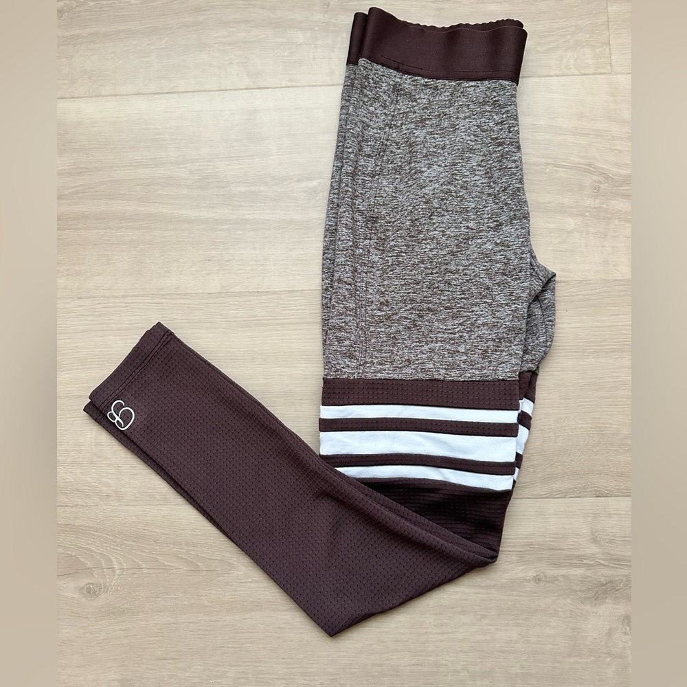 Bombshell Sportswear Perform Brown Thigh High Leggings